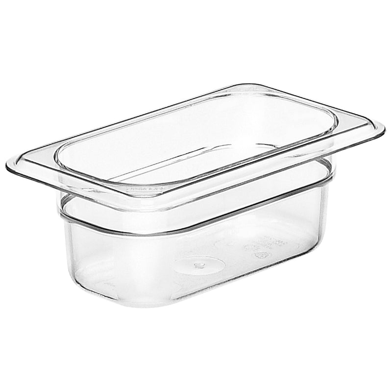 (6 sztuk) CAMBRO | CAMWEAR® - Pojemnik GN 1/9 z poliwęglanu - Przezroczysty - Głębokość: 65 mm
