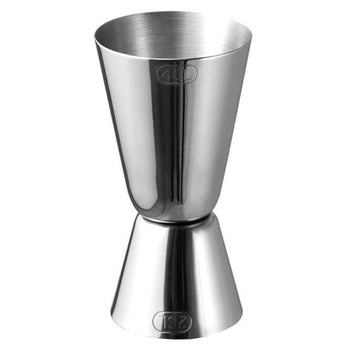 (6 sztuk) Miarka barowa - stal nierdzewna - 2,5 cl i 5 cl - etykietowanie na zewnątrz - Prime Gastro