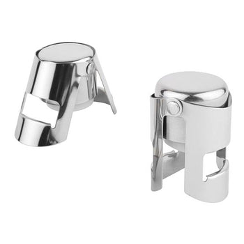 (6 sztuk) 2 korki do szampana - stal nierdzewna - gumowane wnętrze - Prime Gastro