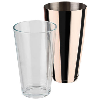 (6 sztuk) Shaker bostoński - 2-częściowy zestaw - stal nierdzewna - 0,7 litra - Prime Gastro