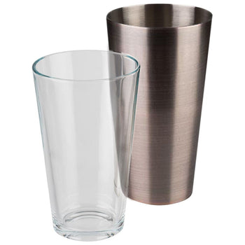 (6 sztuk) Shaker bostoński - 2-częściowy zestaw - stal nierdzewna - 0,7 litra - Prime Gastro