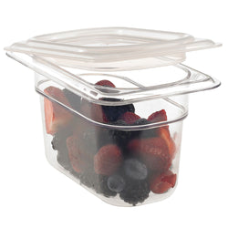 (6 sztuk) CAMBRO | Camview® - pojemnik GN z kopolimeru 1/9 - przezroczysty - wysokość: 100 mm - nie zawiera BPA