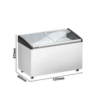 LIEBHERR | Zamrażarka skrzyniowa - 249 litrów - z przesuwaną szklaną pokrywą - Biała - Prime Gastro