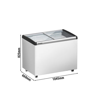 LIEBHERR | Zamrażarka skrzyniowa - 222 litry - z przesuwaną szklaną pokrywą - Biała - Prime Gastro