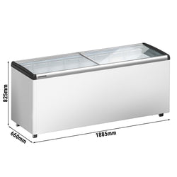 LIEBHERR | Zamrażarka skrzyniowa - 457 litrów - z przesuwaną szklaną pokrywą - Biała