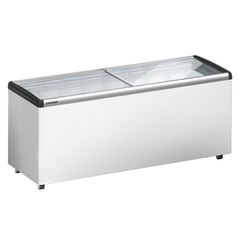 LIEBHERR | Zamrażarka skrzyniowa - 457 litrów - z przesuwaną szklaną pokrywą - Biała - Prime Gastro