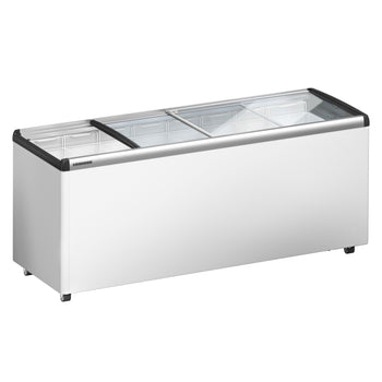 LIEBHERR | Zamrażarka skrzyniowa - 457 litrów - z przesuwaną szklaną pokrywą - Biała - Prime Gastro