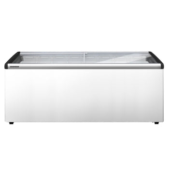 LIEBHERR | Zamrażarka skrzyniowa - 457 litrów - z przesuwaną szklaną pokrywą - Biała - Prime Gastro