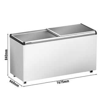 LIEBHERR | Zamrażarka skrzyniowa - 449 litrów - z aluminiową przesuwaną pokrywą - Biała - Prime Gastro