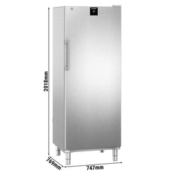 LIEBHERR | Chłodziarka ze stali nierdzewnej PERFECTION - 655 litrów - GN 2/1 - wnętrze z tworzywa sztucznego - z 1 drzwiami