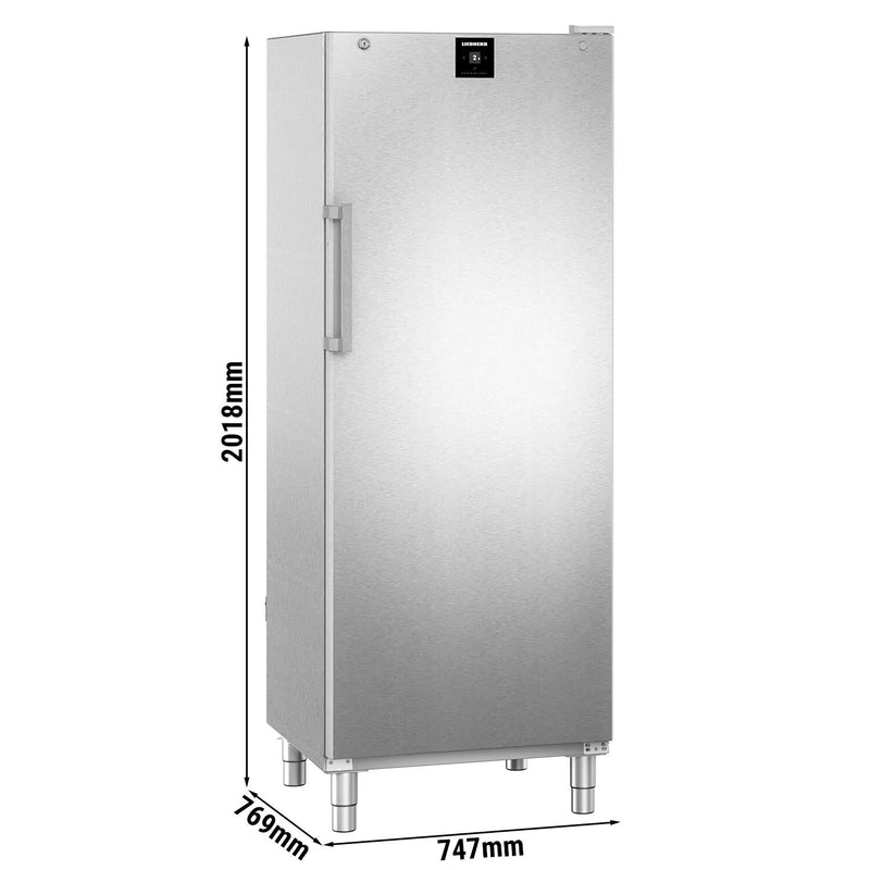 LIEBHERR | Chłodziarka ze stali nierdzewnej PERFECTION - 655 litrów - GN 2/1 - wnętrze z tworzywa sztucznego - z 1 drzwiami