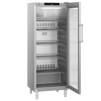 LIEBHERR | Chłodziarka ze stali nierdzewnej PERFECTION - 478 litrów - GN 2/1 - wnętrze z tworzywa sztucznego - z 1 szklanymi drzwiami - Prime Gastro