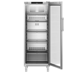 LIEBHERR | Chłodziarka ze stali nierdzewnej PERFECTION - 688 litrów - GN 2/1 - wnętrze z tworzywa sztucznego - z 1 szklanymi drzwiami