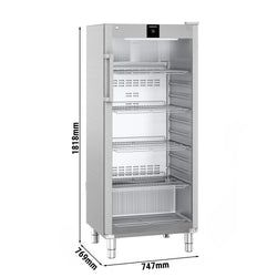 LIEBHERR | Chłodziarka PERFECTION ze stali nierdzewnej - 600 litrów - GN 2/1 - wnętrze z tworzywa sztucznego - z 1 szklanymi drzwiami