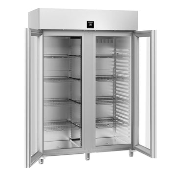 LIEBHERR | Chłodziarka ze stali nierdzewnej PERFECTION - 1096 litrów - GN 2/1 - wnętrze ze stali nierdzewnej - z 2 szklanymi drzwiami & WiFi - Prime Gastro