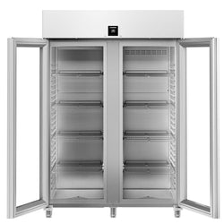 LIEBHERR | Chłodziarka ze stali nierdzewnej PERFECTION - 1414 litrów - GN 2/1 - wnętrze ze stali nierdzewnej - z 2 szklanymi drzwiami & WiFi