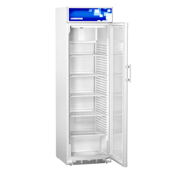 LIEBHERR | Chłodziarka do napojów COMFORT - 385 litrów - z 1 szklanymi drzwiami & wyświetlaczem reklamowym - biała - Prime Gastro