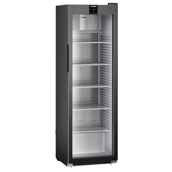 LIEBHERR | Chłodziarka PERFECTION - 286 litrów - Wnętrze z tworzywa sztucznego - Z 1 szklanymi drzwiami - Czarna - Prime Gastro