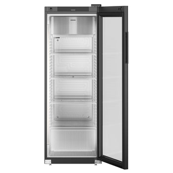 LIEBHERR | Chłodziarka PERFECTION - 250 litrów - Wnętrze z tworzywa sztucznego - z 1 szklanymi drzwiami - Czarna - Prime Gastro