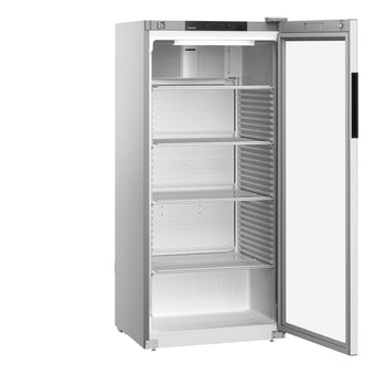 LIEBHERR |Chłodziarka PERFORMANCE - 432 litry - Wnętrze z tworzywa sztucznego - z 1 szklanymi drzwiami - Szara - Prime Gastro