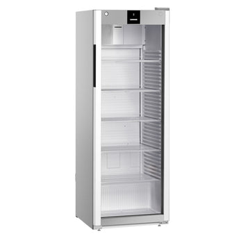 LIEBHERR | Chłodziarka PERFORMANCE - 250 litrów - Plastikowe wnętrze - z 1 szklanymi drzwiami - Szara - Prime Gastro