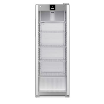 LIEBHERR | Chłodziarka PERFORMANCE - 250 litrów - Plastikowe wnętrze - z 1 szklanymi drzwiami - Szara - Prime Gastro