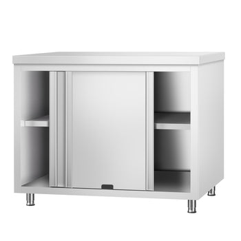 Szafka robocza ze stali nierdzewnej PREMIUM - z drzwiami po obu stronach - 1,2 m - Prime Gastro