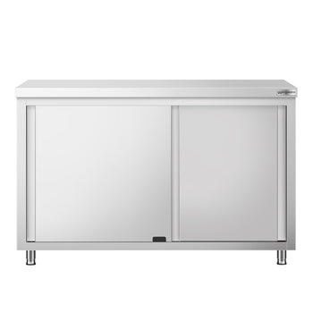 Szafka robocza ze stali nierdzewnej PREMIUM - z drzwiami po obu stronach	- 1,4 m - Prime Gastro