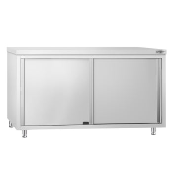 Szafka robocza ze stali nierdzewnej PREMIUM - z drzwiami po obu stronach	- 1,6 m - Prime Gastro