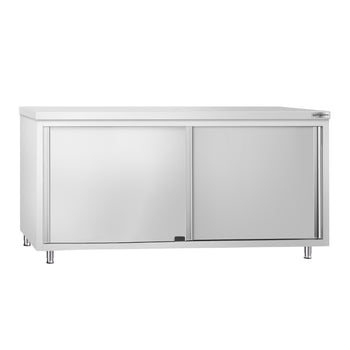 Szafka robocza ze stali nierdzewnej PREMIUM - z drzwiami po obu stronach - 1,8 m - Prime Gastro