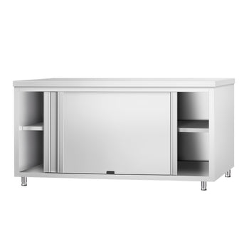 Szafka robocza ze stali nierdzewnej PREMIUM - z drzwiami po obu stronach - 1,8 m - Prime Gastro