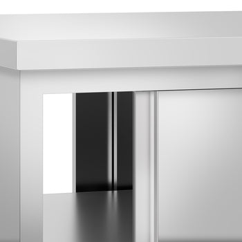 Szafka robocza ze stali nierdzewnej PREMIUM - z drzwiami po obu stronach	- 2,0 m - Prime Gastro