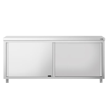 Szafka robocza ze stali nierdzewnej PREMIUM - z drzwiami po obu stronach	- 2,0 m - Prime Gastro