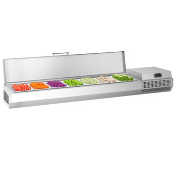 Nadstawna witryna chłodnicza Premium PLUS - 1733x413mm - 6x GN 1/3 - Prime Gastro