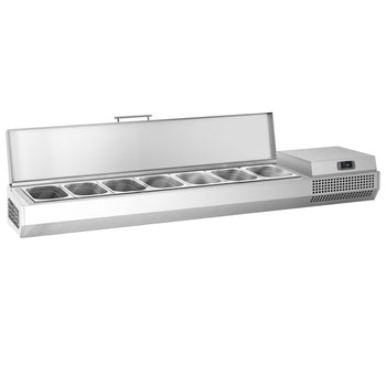 Nadstawna witryna chłodnicza Premium PLUS - 1733x413mm - 6x GN 1/3 - Prime Gastro