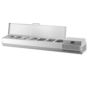 Nadstawna witryna chłodnicza Premium PLUS - 1733x413mm - 6x GN 1/3 - Prime Gastro