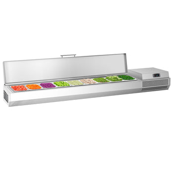 Nadstawna witryna chłodnicza Premium PLUS - 1976x353mm - 9x GN 1/4 - Prime Gastro