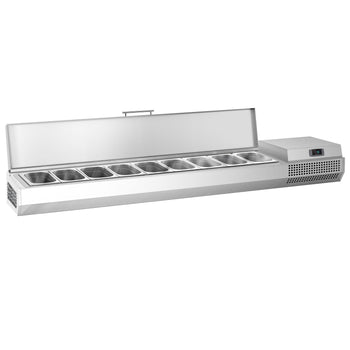 Nadstawna witryna chłodnicza Premium PLUS - 1976x353mm - 9x GN 1/4 - Prime Gastro