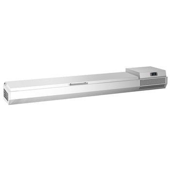 Nadstawna witryna chłodnicza Premium PLUS - 1976x353mm - 9x GN 1/4 - Prime Gastro