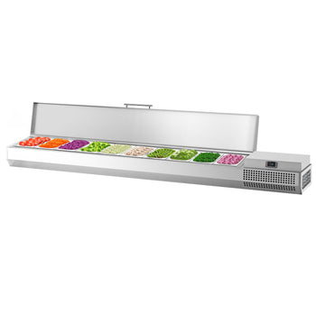 Nadstawna witryna chłodnicza Premium PLUS - 2300x413mm - 10x GN 1/3 - Prime Gastro