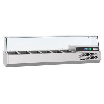 Witryna chłodnicza nadstawna PREMIUM - 1550x390mm - 6x GN 1/3 - Prime Gastro