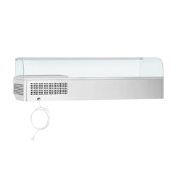 Witryna chłodnicza nadstawna PREMIUM PLUS - 1733x353mm - 7x GN 1/4