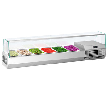 Nadstawna witryna chłodnicza Premium PLUS - 1733x413mm - 6x GN 1/3 - Prime Gastro