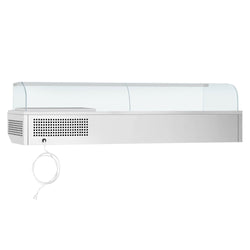 Nadstawna witryna chłodnicza PREMIUM PLUS - 2300x353mm - 11x GN 1/4