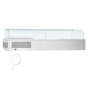 Nadstawna witryna chłodnicza PREMIUM PLUS - 2300x353mm - 11x GN 1/4 - Prime Gastro