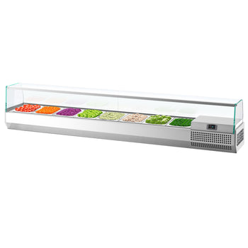 Nadstawna witryna chłodnicza Premium PLUS - 1976x413mm - 8x GN 1/3 - Prime Gastro