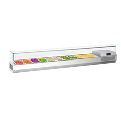 Top-mounted refrigerated display case PREMIUM PLUS - 2300x353mm - 11x GN 1/4