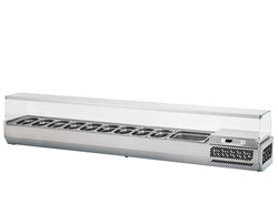 Nadstawna witryna chłodnicza PREMIUM PLUS - 2300x353mm - 11x GN 1/4