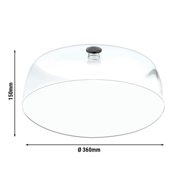 Pokrywa do tacy ekspozycyjnej - okrągła - Prime Gastro