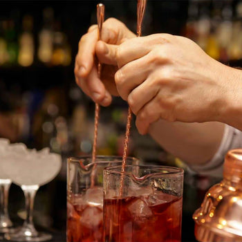 (6 sztuk) Łyżka barowa - stal nierdzewna - długość 440 mm - Prime Gastro